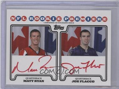 2008 Topps - Rookie Premiere Quad Autographs - Red Ink #RFBH - Matt Ryan, Joe Flacco, Brian Brohm, Chad Henne