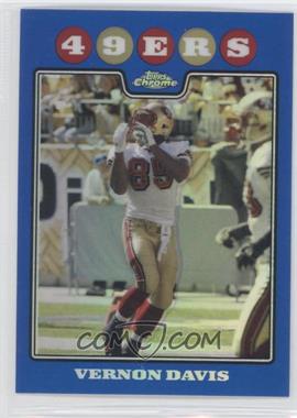 2008 Topps Chrome - [Base] - Blue Refractor #TC103 - Vernon Davis