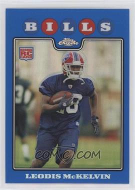 2008 Topps Chrome - [Base] - Blue Refractor #TC262 - Leodis McKelvin