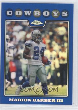 2008 Topps Chrome - [Base] - Blue Refractor #TC42 - Marion Barber III