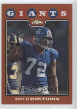 2008 Topps Chrome - [Base] - Copper Refractor #TC107 - Osi Umenyiora /425