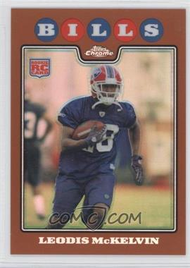 2008 Topps Chrome - [Base] - Copper Refractor #TC262 - Leodis McKelvin /425