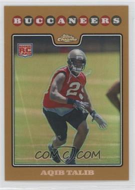 2008 Topps Chrome - [Base] - Gold Refractor #TC261 - Aqib Talib /199