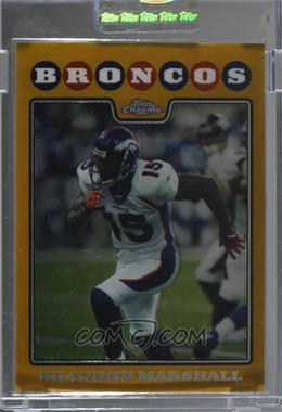 2008 Topps Chrome - [Base] - Gold Refractor #TC79 - Brandon Marshall /199 [Uncirculated]