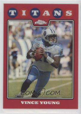2008 Topps Chrome - [Base] - Red Refractor #TC24 - Vince Young /25
