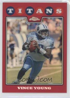 2008 Topps Chrome - [Base] - Red Refractor #TC24 - Vince Young /25