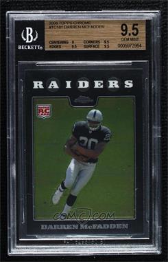 2008 Topps Chrome - [Base] #TC181 - Darren McFadden [BGS 9.5 GEM MINT]