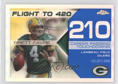 2008 Topps Chrome - Brett Favre Collection - Blue Refractor #BFC-210 - Brett Favre /50