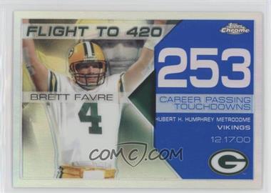 2008 Topps Chrome - Brett Favre Collection - Blue Refractor #BFC-253 - Brett Favre /50