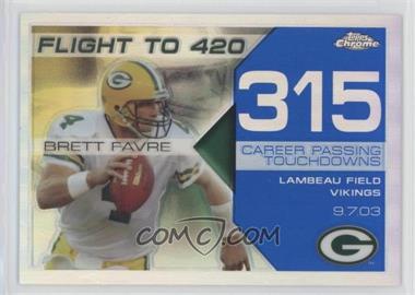 2008 Topps Chrome - Brett Favre Collection - Blue Refractor #BFC-315 - Brett Favre /50