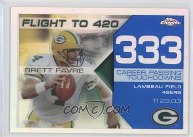 2008 Topps Chrome - Brett Favre Collection - Blue Refractor #BFC-333 - Brett Favre /50