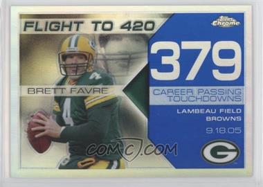 2008 Topps Chrome - Brett Favre Collection - Blue Refractor #BFC-379 - Brett Favre /50