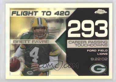 2008 Topps Chrome - Brett Favre Collection - Refractor #BFC-293 - Brett Favre /199