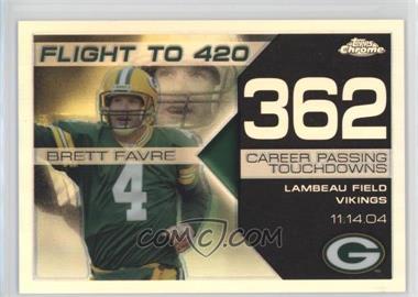 2008 Topps Chrome - Brett Favre Collection - Refractor #BFC-362 - Brett Favre /199