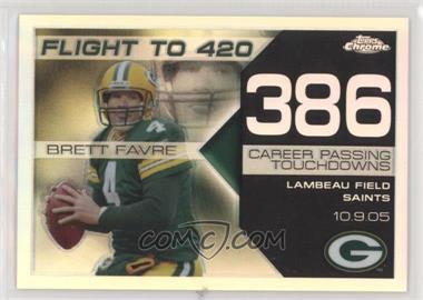 2008 Topps Chrome - Brett Favre Collection - Refractor #BFC-386 - Brett Favre /199