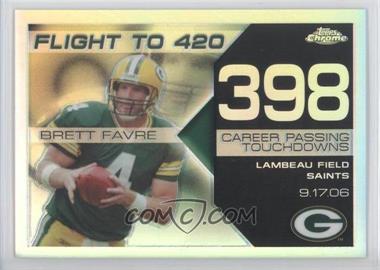 2008 Topps Chrome - Brett Favre Collection - Refractor #BFC-398 - Brett Favre /199