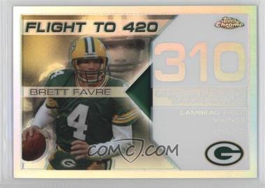 2008 Topps Chrome - Brett Favre Collection - White Refractor #BFC-310 - Brett Favre /100