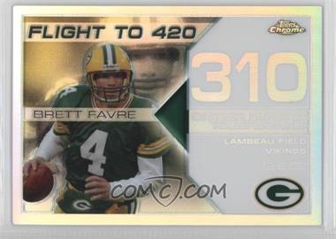 2008 Topps Chrome - Brett Favre Collection - White Refractor #BFC-310 - Brett Favre /100