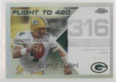 2008 Topps Chrome - Brett Favre Collection - White Refractor #BFC-316 - Brett Favre /100