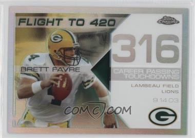 2008 Topps Chrome - Brett Favre Collection - White Refractor #BFC-316 - Brett Favre /100