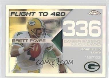 2008 Topps Chrome - Brett Favre Collection - White Refractor #BFC-336 - Brett Favre /100