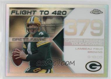 2008 Topps Chrome - Brett Favre Collection - White Refractor #BFC-379 - Brett Favre /100