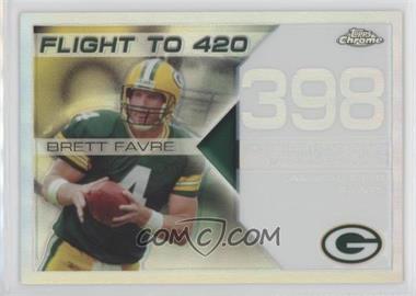 2008 Topps Chrome - Brett Favre Collection - White Refractor #BFC-398 - Brett Favre /100