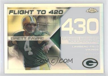 2008 Topps Chrome - Brett Favre Collection - White Refractor #BFC-430 - Brett Favre /100