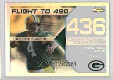 2008 Topps Chrome - Brett Favre Collection - White Refractor #BFC-436 - Brett Favre /100