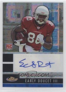 2008 Topps Finest - [Base] - Blue X-Fractor Rookie Autographs #134 - Early Doucet III /30