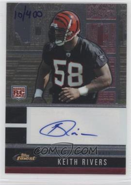 2008 Topps Finest - [Base] - Rookie Autographs Hand Serial Numbered #148 - Keith Rivers /400