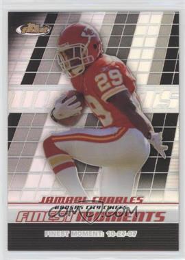 2008 Topps Finest - Finest Moments - Black Refractor #FM-JC - Jamaal Charles /99