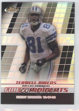 2008 Topps Finest - Finest Moments - Black Refractor #FM-TO - Terrell Owens /99