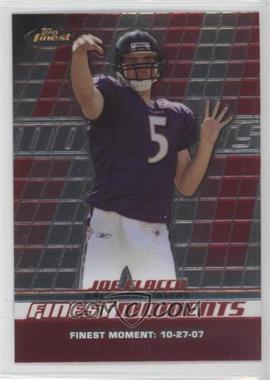 2008 Topps Finest - Finest Moments #FM-JF - Joe Flacco