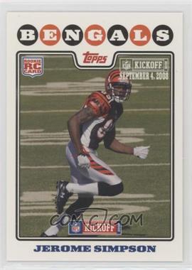 2008 Topps Kickoff - [Base] - Kickoff Edition #204 - Jerome Simpson /1349