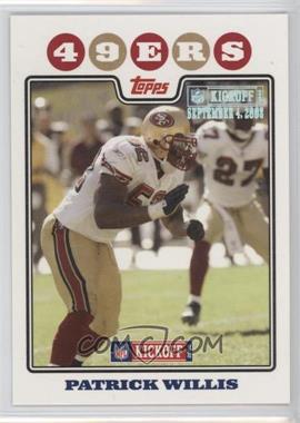 2008 Topps Kickoff - [Base] - Kickoff Edition #93 - Patrick Willis /1349