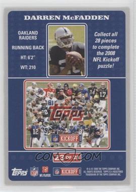 2008 Topps Kickoff - Puzzle #23 - Darren McFadden