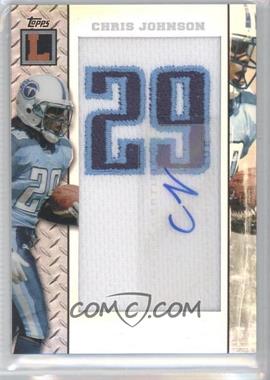 2008 Topps Letterman - Autographed Jersey Number Patch - Refractor #ANP-CJ - Chris Johnson /25