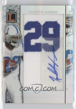2008 Topps Letterman - Autographed Jersey Number Patch - Refractor #ANP-JA - Joseph Addai /5