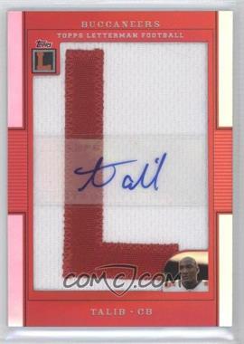 2008 Topps Letterman - Autographed Letterman Patch - Refractor #AP-AT - Aqib Talib /19