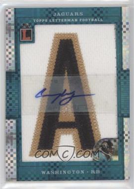 2008 Topps Letterman - Autographed Letterman Patch - X-Fractor #AP-CW - Chauncey Washington /15