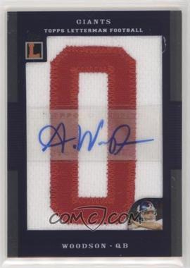 2008 Topps Letterman - Autographed Letterman Patch #AP-AW - André Woodson /20