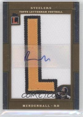 2008 Topps Letterman - Autographed Letterman Patch #AP-RM - Rashard Mendenhall /20