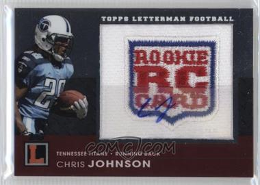 2008 Topps Letterman - Autographed Rookie Logo Patch #RAP-CJ - Chris Johnson /79