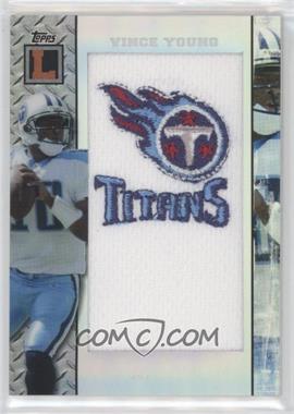 2008 Topps Letterman - Team Logo Patch - Refractor #TLP-VY - Vince Young /5 [EX to NM]