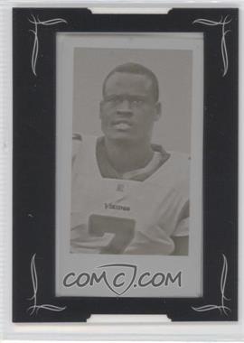 2008 Topps Mayo - [Base] - Mini Framed Printing Plate Brown Front #318 - Tarvaris Jackson /1