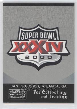2008 Topps Mayo - Super Bowl Logo History #SB34-B - Super Bowl XXXIV Logo