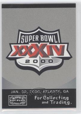 2008 Topps Mayo - Super Bowl Logo History #SB34-B - Super Bowl XXXIV Logo