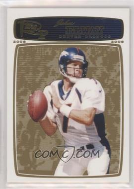 2008 Topps Rookie Progression - [Base] - Gold #50 - John Elway /199