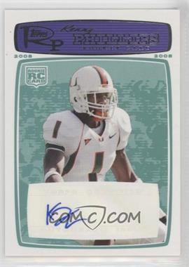 2008 Topps Rookie Progression - [Base] - Rookie Autographs Blue #189 - Kenny Phillips /499
